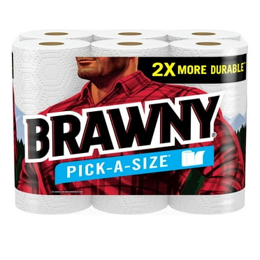 Brawny Pick-a-Size Paper Towels, 6 Double Rolls
