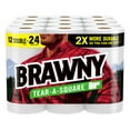 thumbnail image 1 of Brawny Tear-a-Square Paper Towels, 12 Double Rolls, 1 of 5