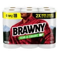 thumbnail image 1 of Brawny Tear-a-Square Paper Towels, 6 Triple Rolls, 1 of 5