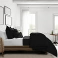 thumbnail image 1 of Braxton Comforter & 2 Pillow Shams Set, Black - California King Size - 3 Piece, 1 of 1