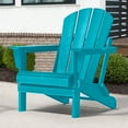 thumbnail image 1 of Braxton Folding Plastic Adirondack Chair, Turquoise, 1 of 11