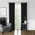 thumbnail image 1 of Braxton Pinch Pleat Drapery Panel, Black - 20 x 84 in. - Pack of 2, 1 of 1