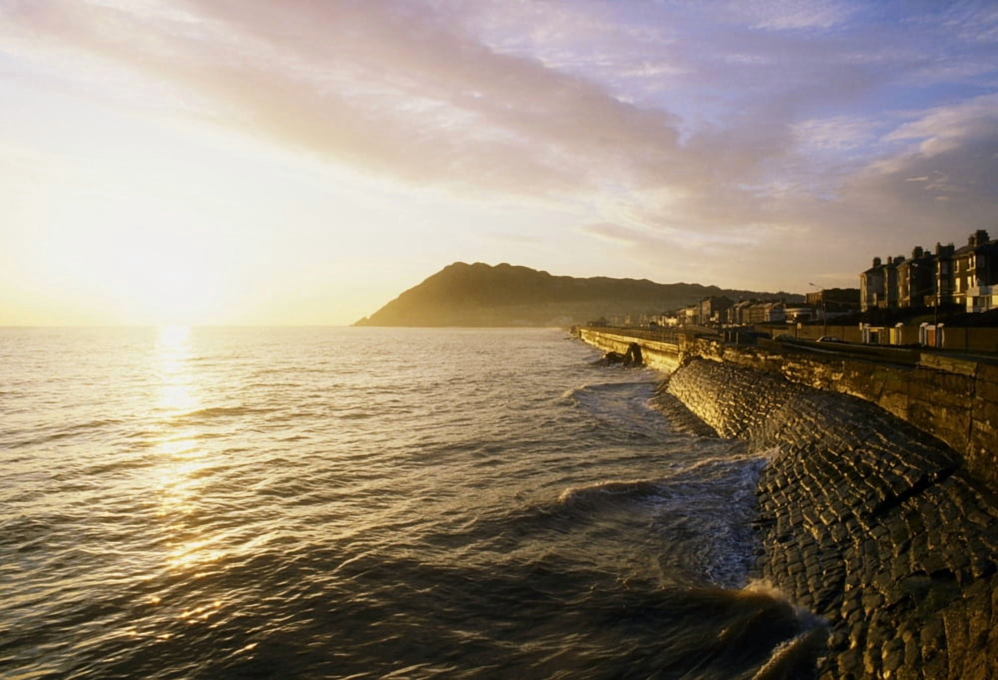 Bray Promenade Co Wicklow Ireland Canvas Art - The Irish Image Collection Design Pics (18 x 12)