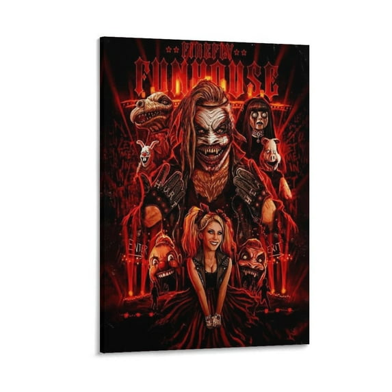 Bray Wyatt Poster, Canvas Wall Hanging Art Painting, Artwork Print for Home Decor Bedroom Living Room Dorm, Frame