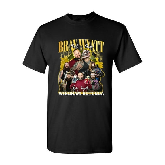 Bray Wyatt T-Shirt Wrestling Tribute Thank You For Memories, for men & women, up to size 5XL