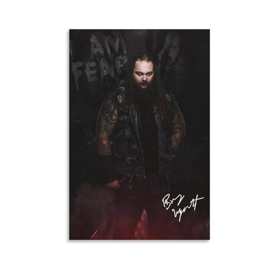 Bray Wyatt Vintage Sports Wrestling Canvas Wall Art Posters For Room Aesthetic And Decor 2 Poster For Bedroom Bathroom Living Room Office Kitchen Decor