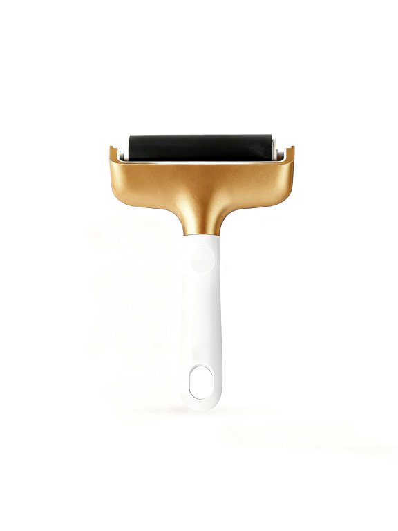Brayer Roller for Cricut/Silhouette/Brother Crafting Printmaking Fabric Crafting and T-Shirts Heat Transfer Projects(Gold)