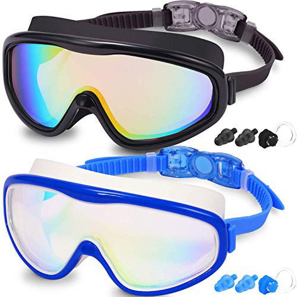 Olympic Nation 2-Pack Swim Goggles – No Leaking Full Protection For Adults