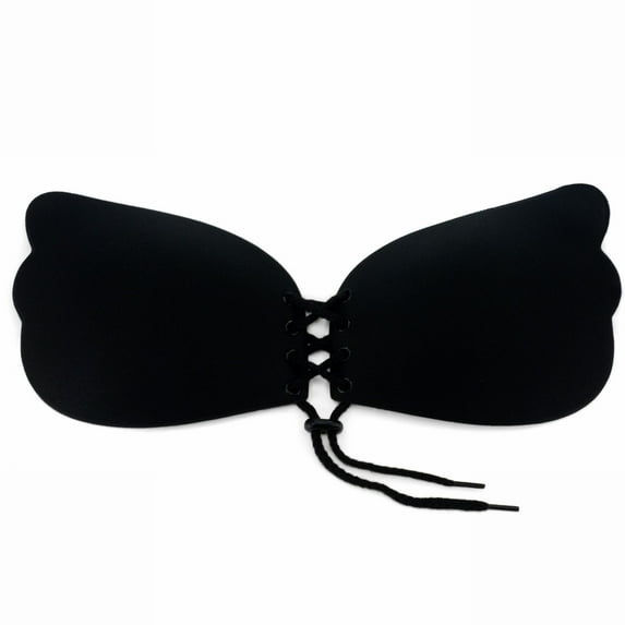 Braza - Cleavage Pal Lace Up Bra, D, Black