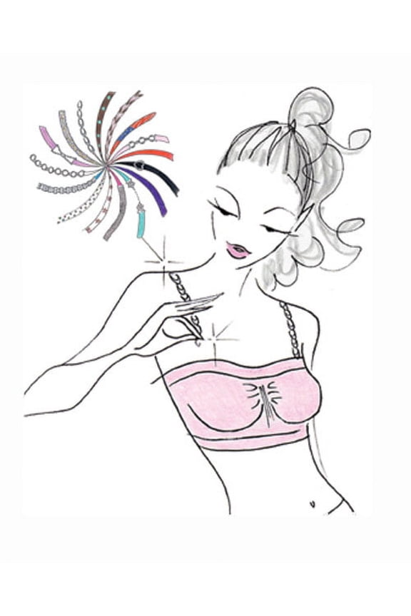 Sassy Bra Straps - Red - Solid Colors