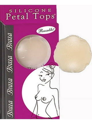 4 Pairs Reusable Self Adhesive Silicone Breast Nipple Cover Round Flower  Breast Pasties Stickers Boobs Natural Pads 