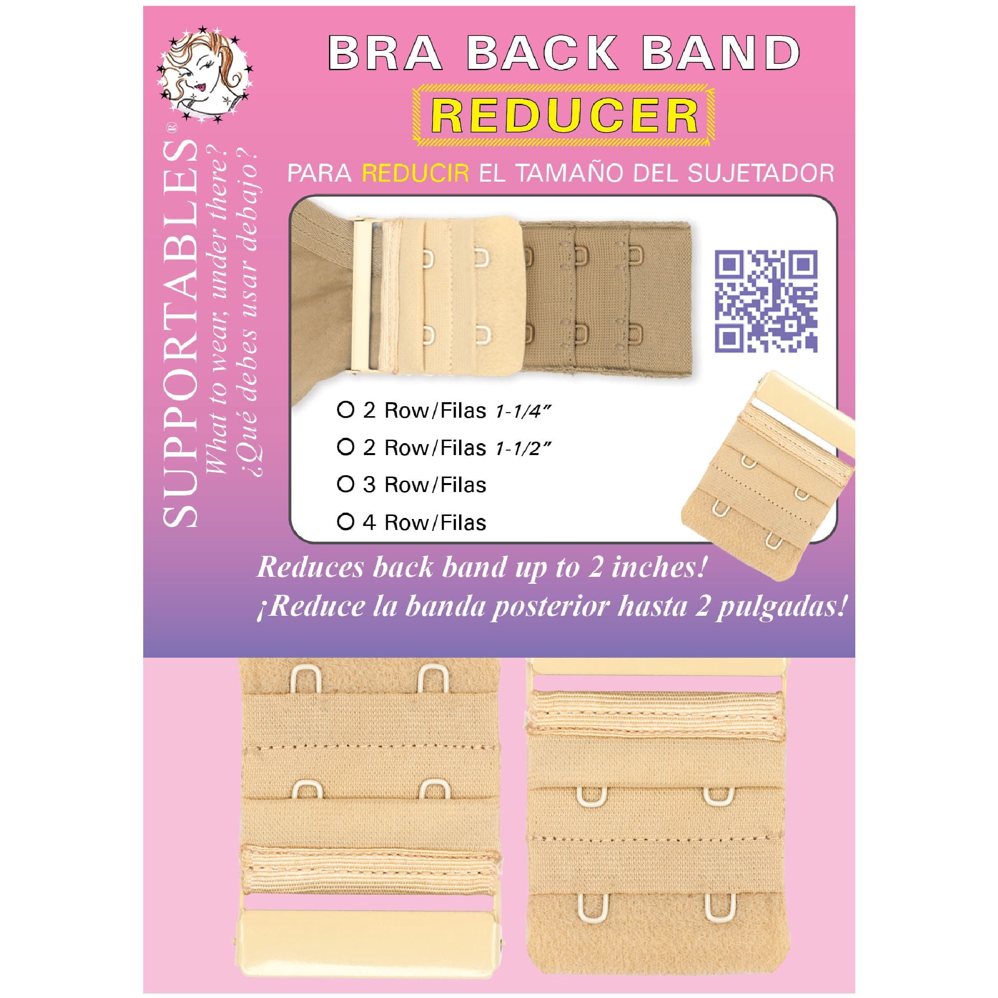 Bra Reducer Braza Supportables Adjustable Bra Back Band Reducer, Instantly Tightens ...