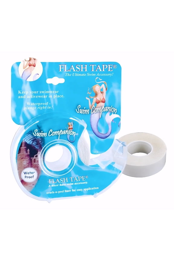 Swim Companion - Waterproof Double Sided Tape - Clear Adhesive Clothing, Fabric and Body Tape