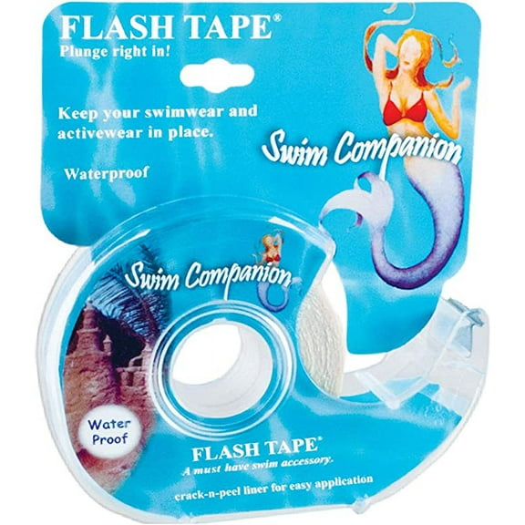Braza Swim Companion - Waterproof Double Sided Tape - Clear Adhesive Clothing, Fabric and Body Tape
