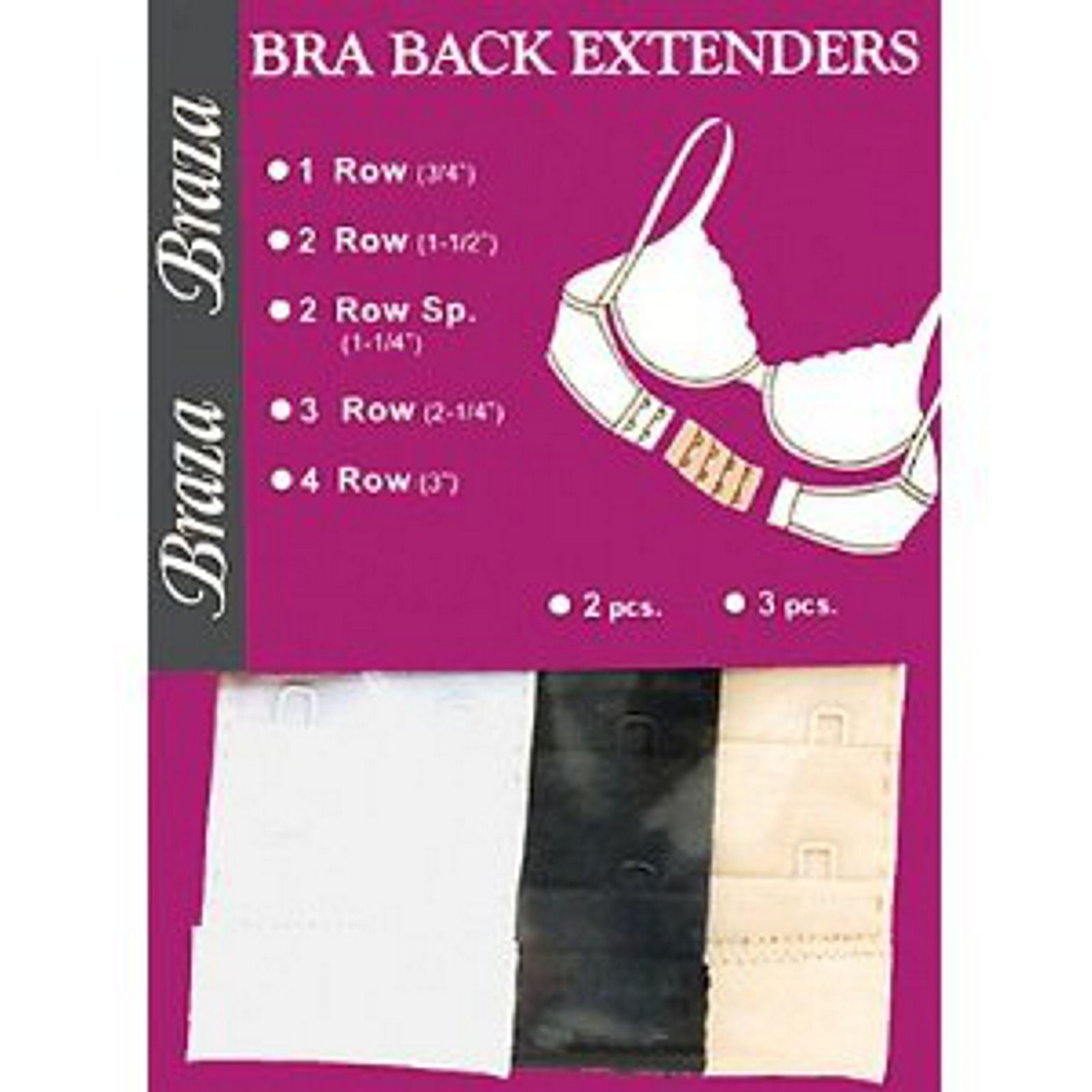 Braza Washable Fine Tuning 100 Soft Brushed Nylon 3PC Bra Back