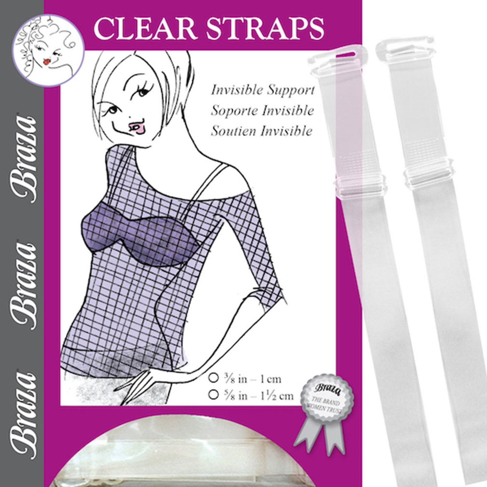 Braza Wide Clear Bra Straps