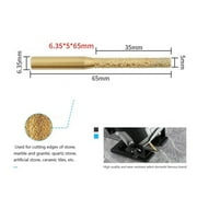 Brazed Diamond Router Bit Straight Shank Engraving Machine Tool Marble Granite