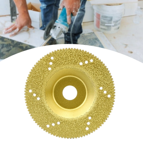 Brazed Diamond Saw Blade Cutting Grinding Disc for Metal Cast Iron Fiberglass Marble 3.9 Inch / 100 mm