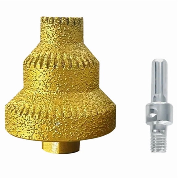 Brazed Pagoda Drill Bit M10 Brazed Tower Drill Tile Stone Rock Plate Drill Reaming Integrated Bit Tools