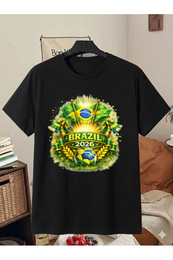 Brazil 2026 Soccer Fan T-Shirt, for men & women, S-5XL