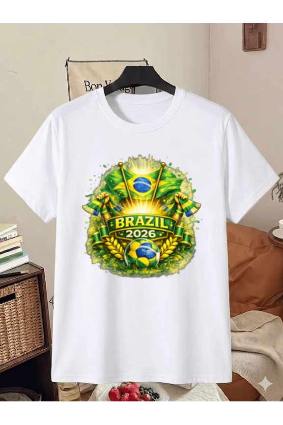 Brazil 2026 Soccer Fan T-Shirt, for men & women, S-5XL
