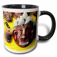 thumbnail image 1 of 3drose, Brazil, Amazon, Alter Do Chao. Souvenir Masks Made from Latex., 11oz Two-tone Black Mug, 1 of 6