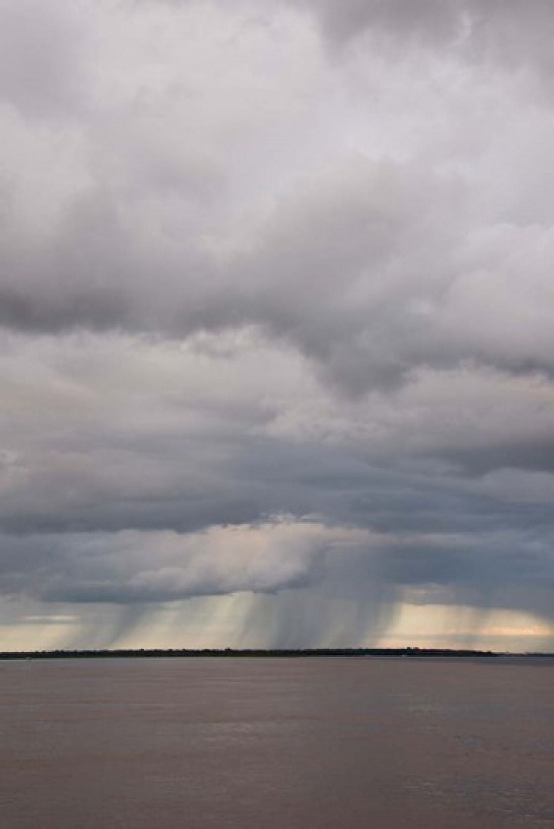 Brazil Amazon River Rainstorm during the wet season in the Amazon Canvas Art - Cindy Miller Hopkins DanitaDelimont (24 x 36)