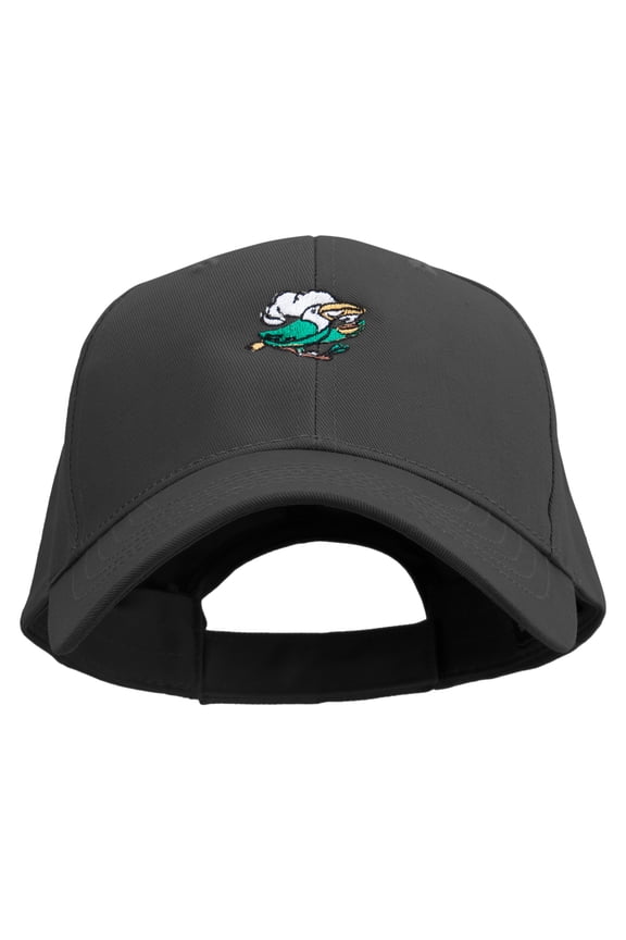 Brazil Bird Embroidered Low Profile Organic Cotton Cap - Black OSFM