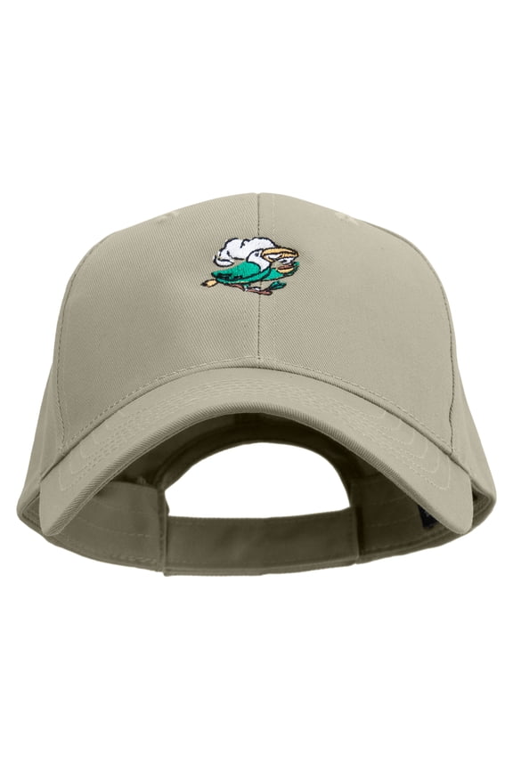 Brazil Bird Embroidered Low Profile Organic Cotton Cap - Olive OSFM