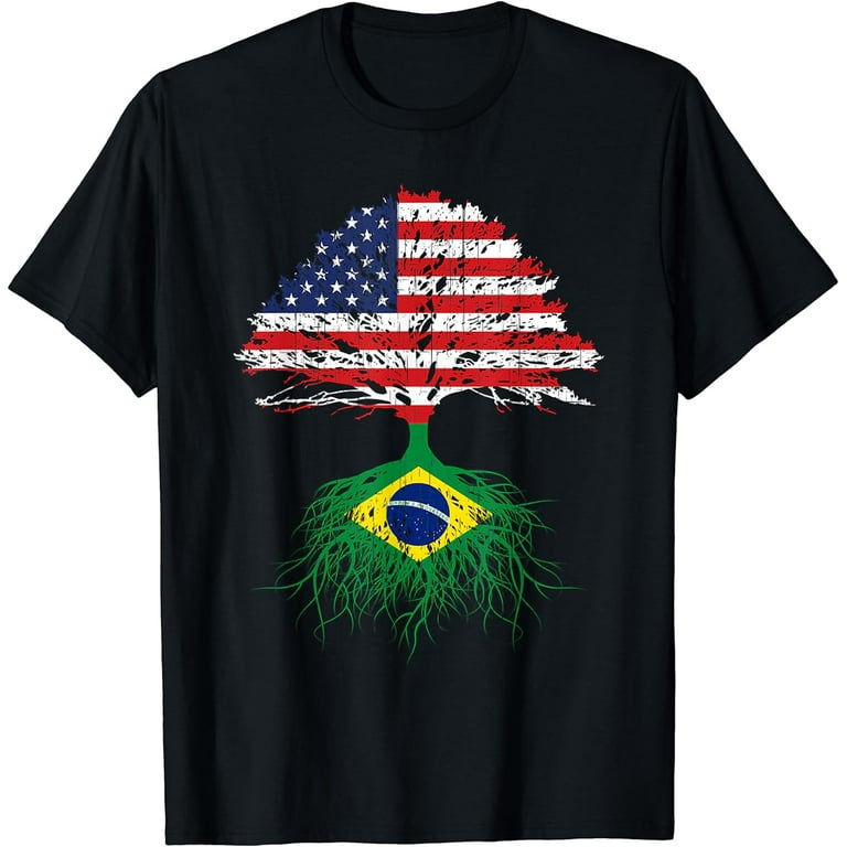 Brazil Brasil Roots American Grown Shirt For Men Women Kids Brazil Brasil Roots American Grown Shirt For Men Women Kids