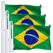 Brazil Brazilian Flag 3x5FT 3-Pack 150D Printed Polyester By G128