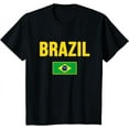 thumbnail image 1 of Brazil Brazilian Flag Brazil Bandera Flag T-Shirt, 1 of 3