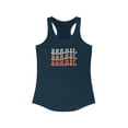 thumbnail image 1 of Brazil Brazilian Pride 70s Retro Tank Top Gifts Shirt Womens Sleeveless, 1 of 2