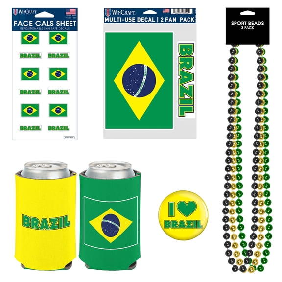 World Cup Ultimate Soccer Fan Supporter Pack - Brazil