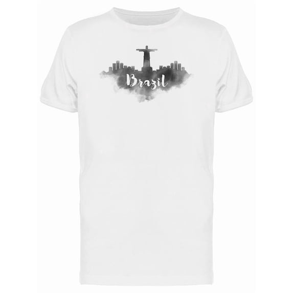 Brazil City Skyline Landmark T-Shirt Men -Image by Shutterstock, Male Medium