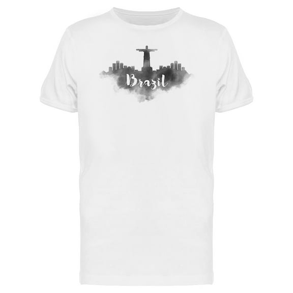 Brazil City Skyline Landmark T-Shirt Men -Image by Shutterstock, Male x-Large