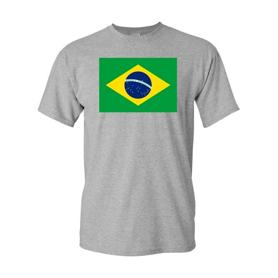 Brazil Country Flag Adult DT T-Shirt Tee