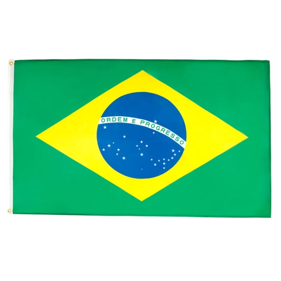 Brazil Flag 2' x 3' light polyester - Walmart.com