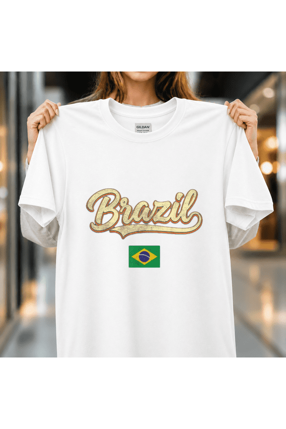 Brazil Flag Fan Pride Men Women Boys Girls Kids Youth Family Gear Unisex T-Shirt, S-5XL