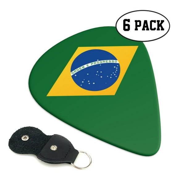 Brazil Flag Guitar Picks for Guitar Bass Music Instruments Women Men Guitar Picks