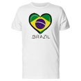thumbnail image 1 of Brazil Flag Heart Tee Men's -Image by Shutterstock, 1 of 2