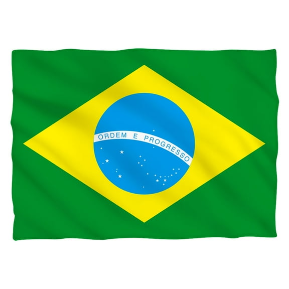 Brazil Flag Pillow Case