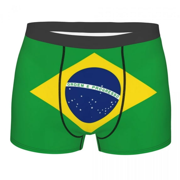 Brazil Flag Underwear Men Breathbale Brazilian Boxer Briefs Shorts Panties Soft Underpants For Homme