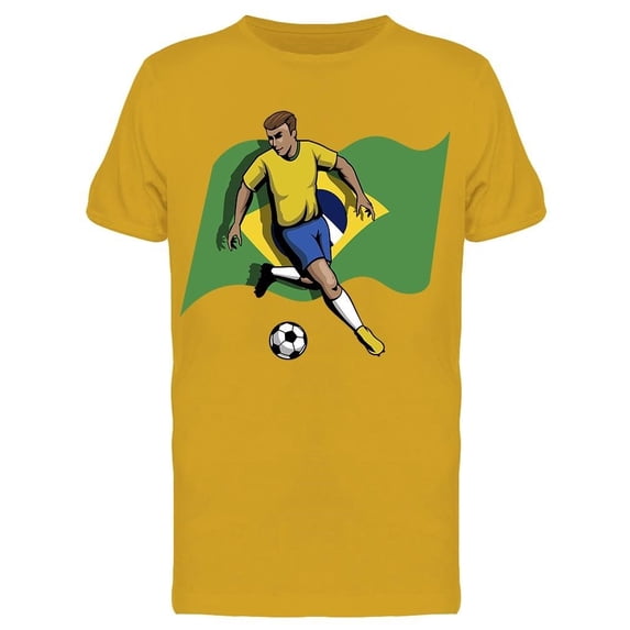 Brazil Football Player Tee Men's -Image by Shutterstock