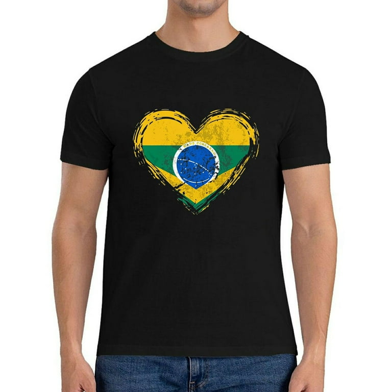 Vintage Brazil T-Shirt Retro Brazilian Flag Shirt Brasil Tee Vintage Brazil T-Shirt Retro Brazilian Flag Shirt Brasil Tee