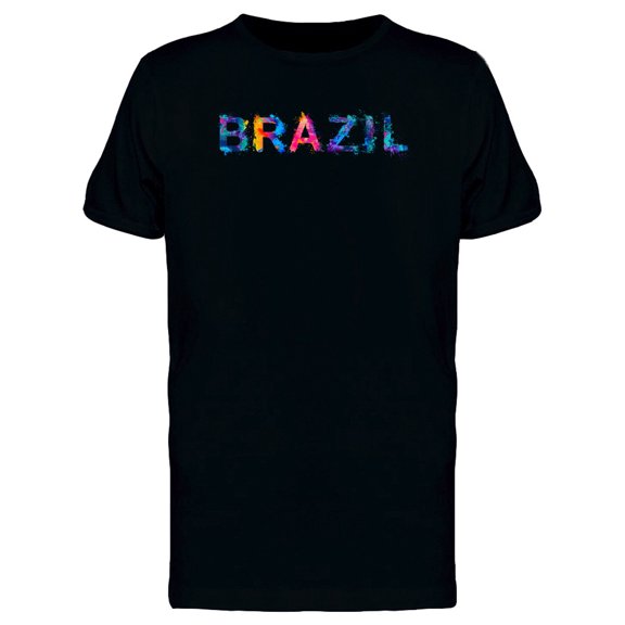 Brazil In Color Paint Tee Men's - Men T-Shirt, Xtra Large
