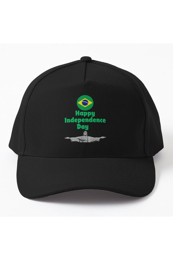 Brazil Independence Day Baseball Cap, National Heritage Celebration Graphic Design, Hat