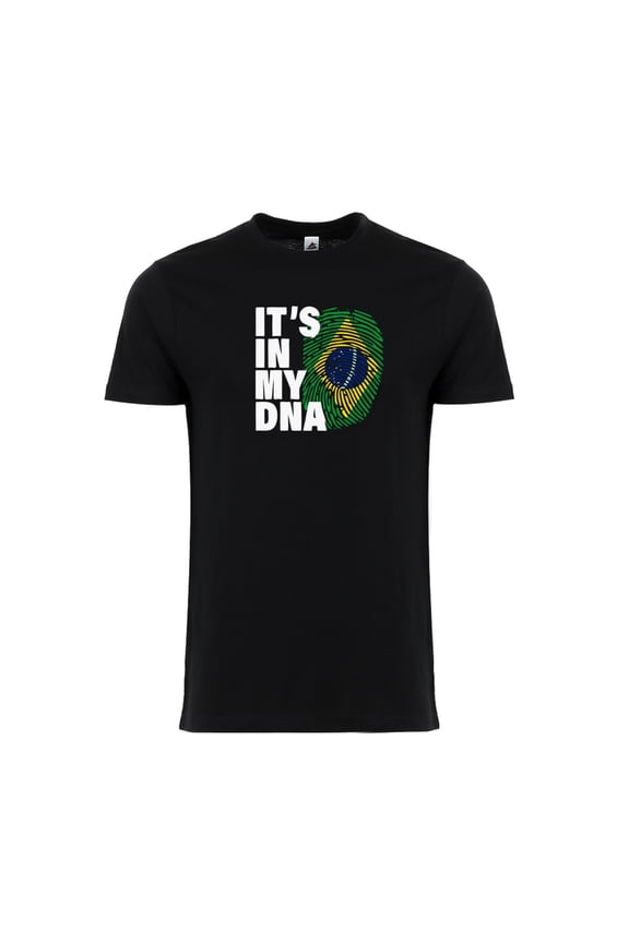 Brazil It’s in My DNA T-Shirt WC 2026 – Adult Unisex Pride Tee - Black - 3XL