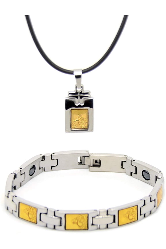 Brazil Magnetic Energy Stone Therapy Bracelet & Necklace Set (Unisex)