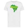 thumbnail image 1 of Brazil Map Travel Lovers T-Shirt Men -Image by Shutterstock, Male Small, 1 of 4